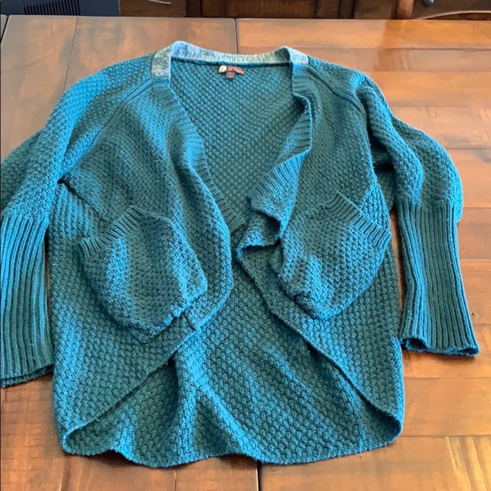 Emerald green comfy cardigan